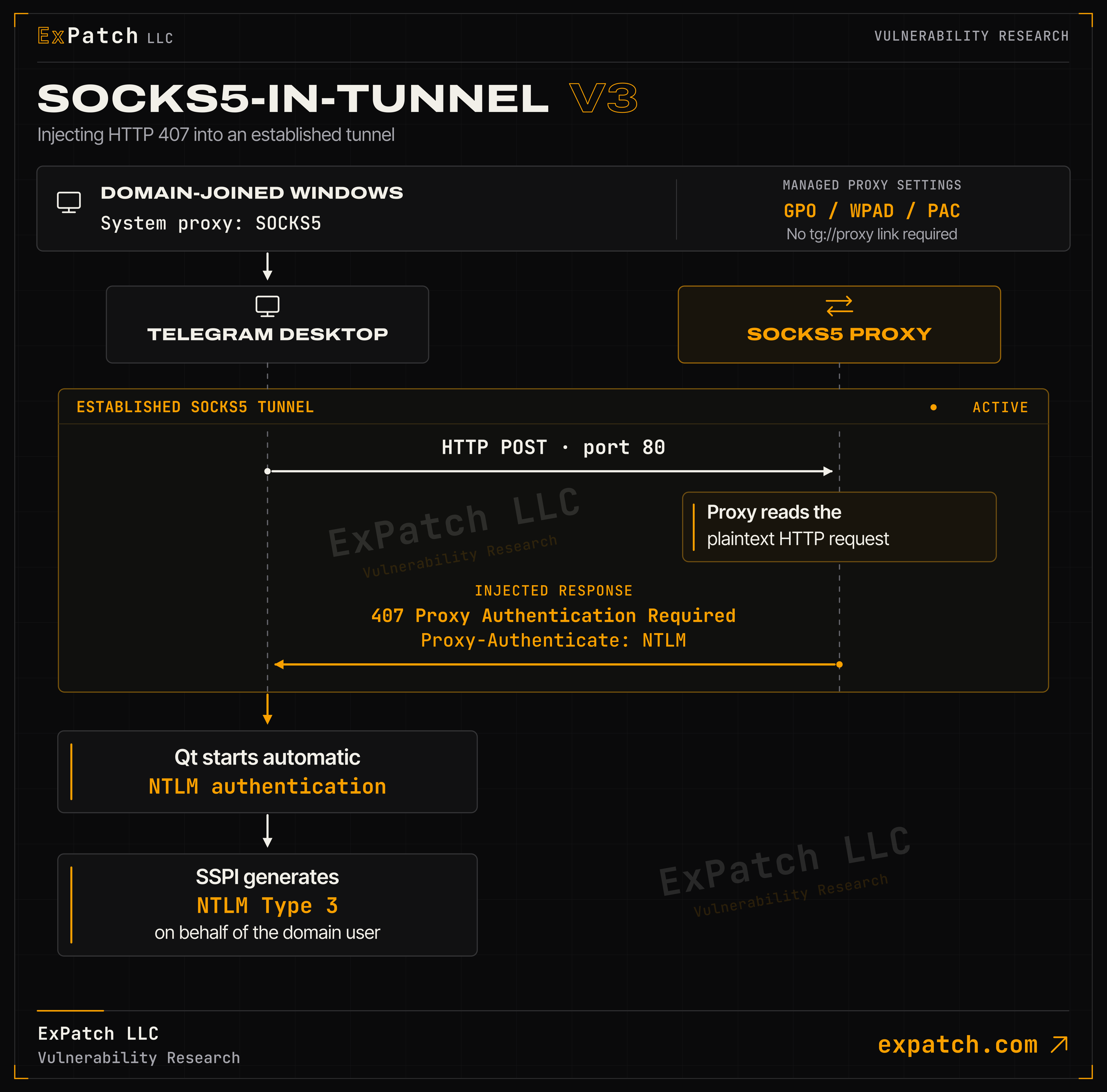 SOCKS5-in-tunnel vector V3